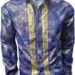 Men’s Exotic silk like satin button down dress shirt for party & events long sleeve slim fit - night club shirts